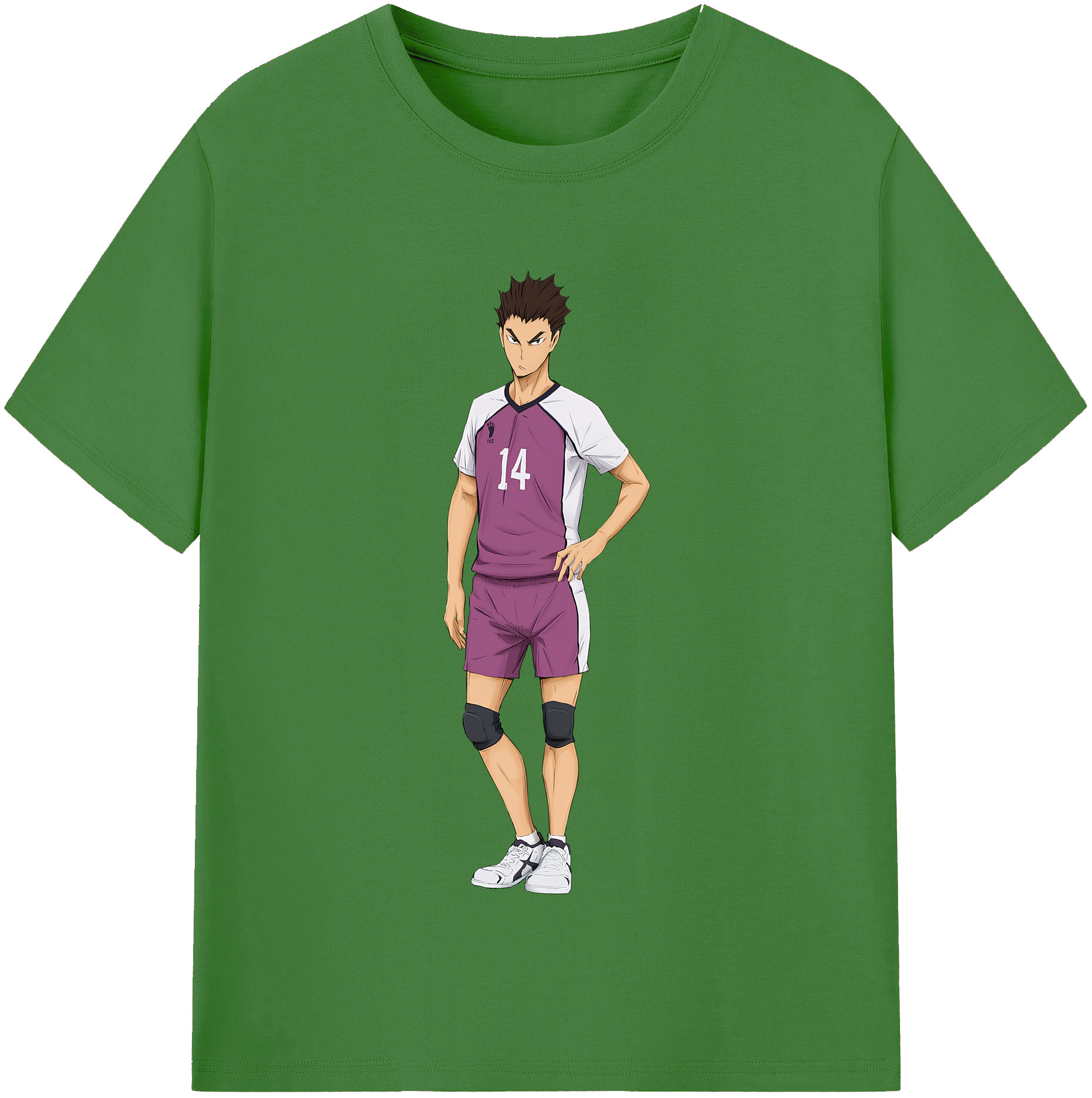 （画像用） ハイキュー!! Haikyu!! レディースカジュアルプリントTシャツ（綿100％）